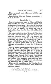 J. Evans, The Coins of the Ancient Britons, Supplement (London 1890), pp. 435-436 (further finds of pl. B, no. 8)., p. 435