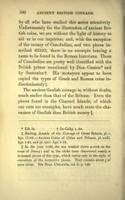 J. Y. Akerman, An Introduction to the Study of Ancient and Modern Coins (London 1848), § 7 'Ancient British Coinage', pp. 98-106 (woodcuts); public domain, scan archive.org introductiontost00akeruoft, p. 100