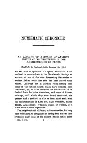 J. Evans, account of the Nunney hoard, Numismatic Chronicle New Series vol. I (1861), pp. 1-19, pl. I; public domain, scan archive.org numismaticchron33britgoog (Google, University of Michigan), p. 1