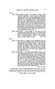 Evans, Num. Chron. N.S. i (1861), plate I, fig. 13, pp. 7–8, p. 7