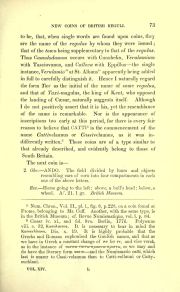 S. Birch, 'New Coins of British Reguli' and J. Evans, 'Remarks on the British Coins attributed to Dubnovellaunus', Numismatic Chronicle 1st ser. vol. XIV (1851-52), pp. 71-82 and 2 plates; public domain, scan archive.org numismaticchroni14royauoft (University of Toronto), p. 73